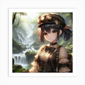 Steampunk Girl 1 Art Print