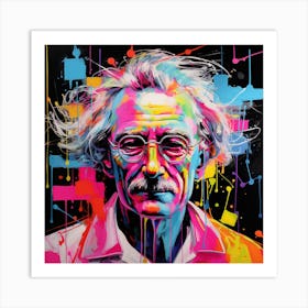 Albert Einstein 3 Art Print