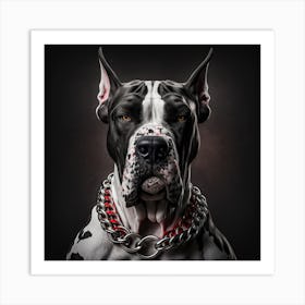 Big dog Portrait  Art Print