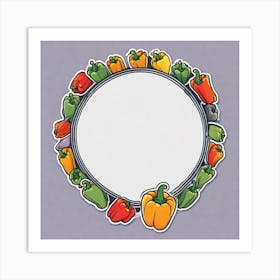 Peppers In A Circle 1 Art Print