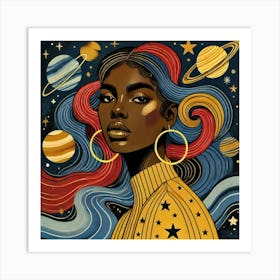 Syralith Celestial Portrait Art Print