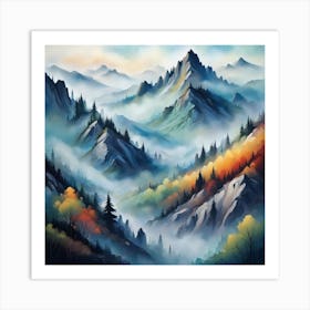 Mountain Mist Art Print