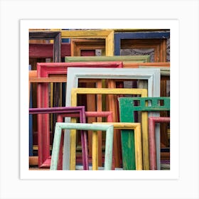 Colorful Picture Frames Art Print