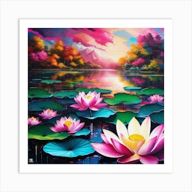 Lotus 14 Art Print