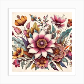 Floral Bouquet 4 Art Print