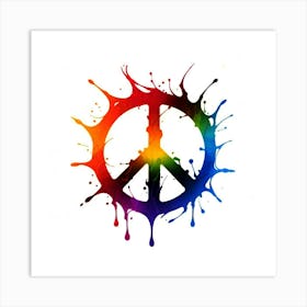 Peace Sign Art Print