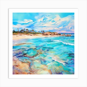 Beach By Person Art Print