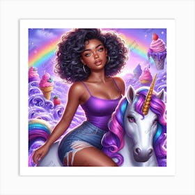 Unicorn Girl Art Print