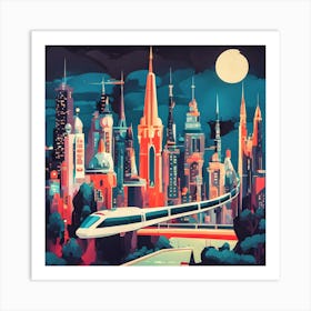 Futuristic City Art Print