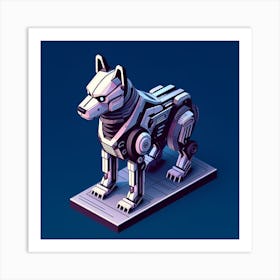 Futuristic Animal Statue Art Print