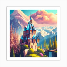 Beautiful Castle Paint Style Cinema 11 K11d Ful (5) (1) Art Print