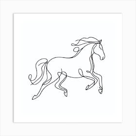 Horse Line Art  Art Print