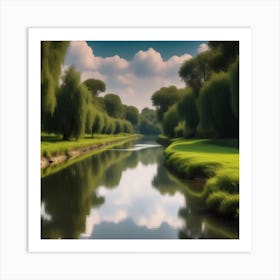 River In The Grass 35 Art Print