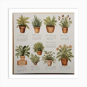 Default Make A Calendar Of Planting Dates Aesthetic 3 (1) Art Print