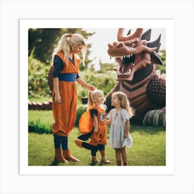 Dragon Ball Family Art Print