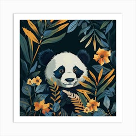 Panda Bear In The Jungle 4 Art Print
