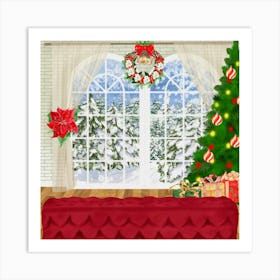 Christmas Scene Art Print