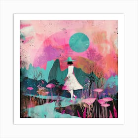 Girl In A Hat 8 Art Print