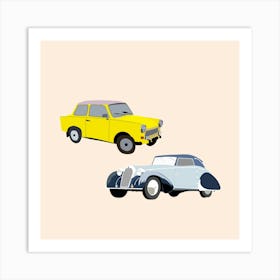 Vintage Cars Art Print