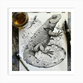 Lizard 2 Art Print