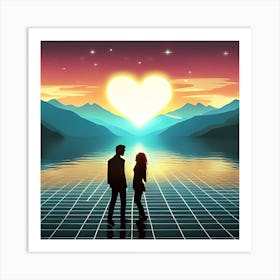 Couple In Love Art Print