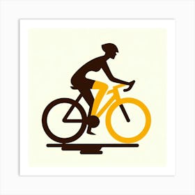 Person Riding A Bike Art Print