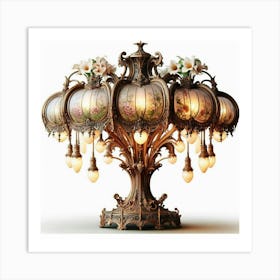 Ornate Table Lamp Art Print