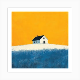 House In The Snow 10 Art Print