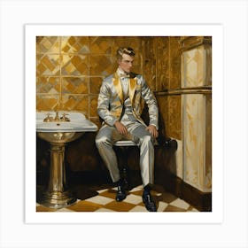 Man In A Suit 5 Art Print