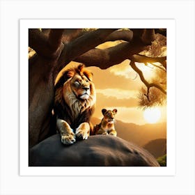 Lion King 2 Art Print