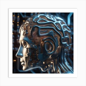 Futuristic Artificial Intelligence 1 Art Print