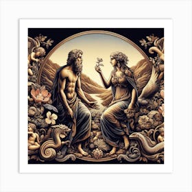 Venus And Jupiter 7 Art Print