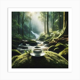 Coffee In The Forest 17 Art Print