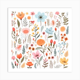 Floral Pattern Art Print