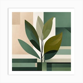 Plant In A Vase Art Print