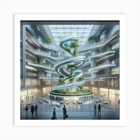 Futuristic Office Building 4 Art Print