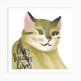 Live Laugh Love Art Print