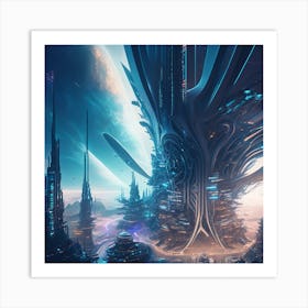 Futuristic City 11 Art Print