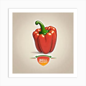 Bell Pepper Logo With Pure Background (26) Art Print