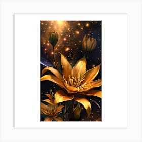 Golden Lily Art Print