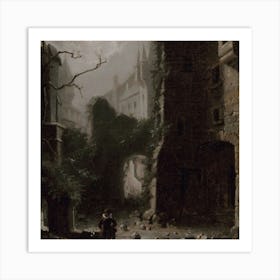 Scene From A Castle Art Print