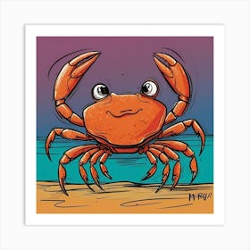 Crab On The Beach 11 Art Print