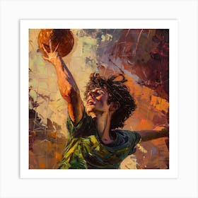 Basketball Player 2 Art Print