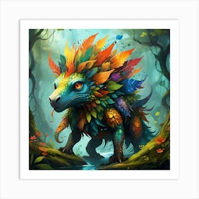 Rainbow Creatures #4 Art Print