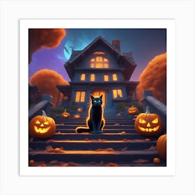 Halloween House 18 Art Print