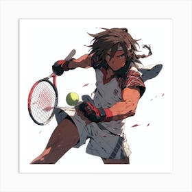 Tennis Player Art Print