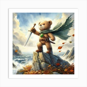 Teddy Bear With Sword 6 Art Print