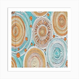 Abstract Circles 2 Art Print