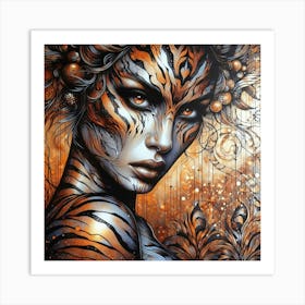 Tiger Woman 1 Art Print