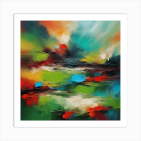 Abstract Landscape Painting 2 Art Print